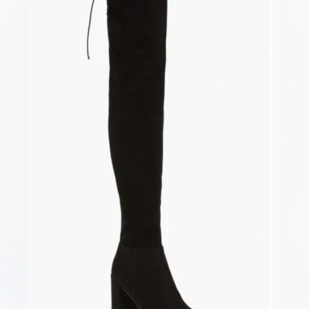 BRAND NEW IN BOX Chinese Laundry King Suedette Black Knee High Boots Size: 8